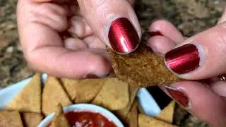 Crispy Keto Tortilla Chips (Air Fry or Oven)