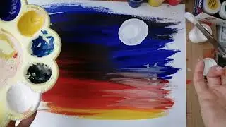 Как правильно работать с гуашью.