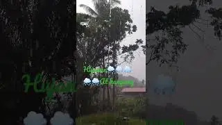 Hujann 🌧️🌧️🌧️d kampung🌧️🌧️ #hujan #rain