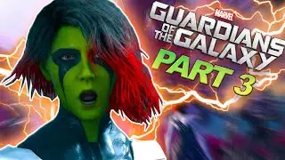 Marvel's Guardians Of The Galaxy VIDEO GAME [GAMORA TRIPPING IN THIS VIDEO] PART 3