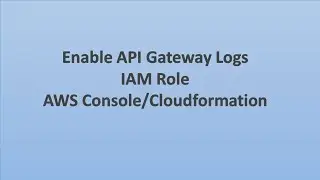How to resolve AWS API Gateway not creating Cloudwatch logs by setting proper IAM Role.