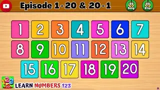 Learn Numbers 123 | Early Learning for Kids | Meet Number 1 to 20 | Learn English Number Counting