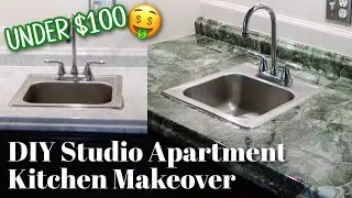 DIY Studio Apartment Kitchen Makeover