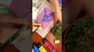 Wild Lavender Simple Painting #shorts