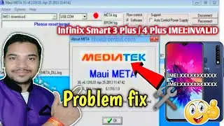 infinix mobile IMEI number invalid solution fix with PC | infinix smart 3 plus invalid IMEI number🔥