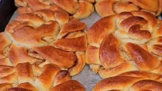 Булочки плетёнки с корицей. Нежные и ароматные. 2024