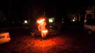 Poi spinning - Fountain of Flow