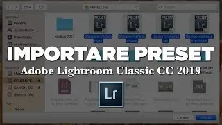 Import presets into Lightroom Classic CC 2019