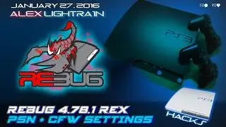 REBUG 4.78.1 REX - ОСОБЕННОСТИ новой прошивке для PS3