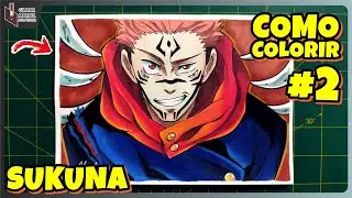 COMO FAZER UM INCRÍVEL DESENHO DO SUKUNA PASSO A PASSO Jujutsu Kaisen #2