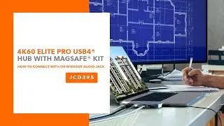 j5create JCD395: How to connect JCD395 to MacBook® with/without audio jack