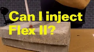 Can I inject Flexible Cement II?