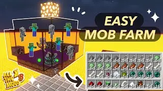 Building The Mob Farm In Volcano Block! | ATM8 VB Episode 4
