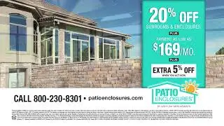 Patio Enclosures | 20% Off Sunrooms* PLUS payments as low as $169/mo.†