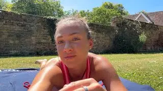 SUNBATHING IN THE GARDEN