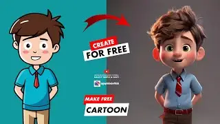Turn image 2D  to 3D CARTOON for FREE - AI Creative - No Photoshop - Graphic Hub