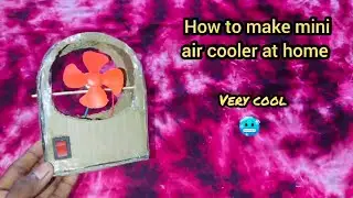 How to make mini air cooler at home