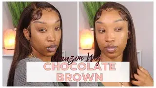 How To: Chocolate Brown Lace wig install| Small Head friendly| Amazon Wigs| Dazja Jordan