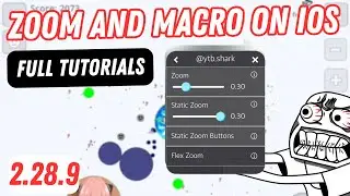 ZOOM AND MACRO ON IOS | SHARK MOD | AGARIO MOBILE