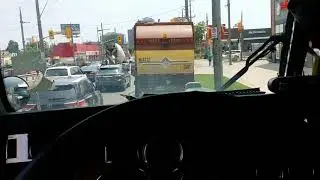 Little car vs BIG TRUCKS