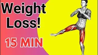 15MIN🔥FULL BODY FAT BURNING🔥WORKOUT - No Jumping Cardio Workout - Beginner Friendly