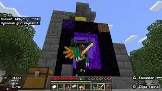 KÖY BULDUUUKK [MİNECRAFT 100 GÜN] #subscribe #keşfet