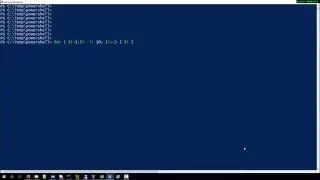 How to use for loop in powershell