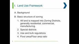 Zoning and Land Use Framework