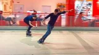 Трюки на роликах среднего уровня - Parallel Cross slide