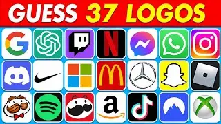 Guess The Logo In 3 Second | 37 New Logos 🔥 Only 1% People Can Guess It 