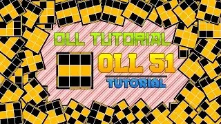 OLL TUTORIAL | OLL 51 I SHAPE LINE CASE