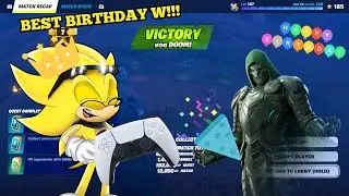 I Play As Dr. Doom In Fortnite and Destroy Everyone! (VERY RARE BIRTHDAY WIN!!!)