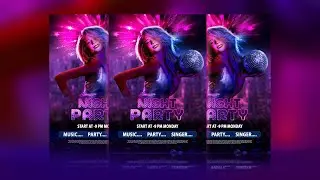 How To Design Nightclub Party Flyer - Photoshop Tutorial