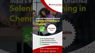 Selenium Training in Chennai | Best Selenium Training Institute in Chennai | Credo Systemz