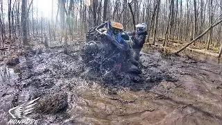 Look Ma, I'm a Can Am  - 3x4 broken axle. Honda, Yamaha  ATV's mudding