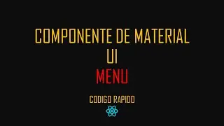 07 Componente Menu Material UI - AppBar