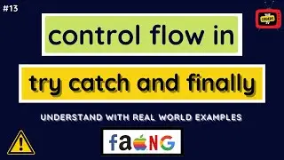 #13 Control flow in try catch finally in Java | Finally Block | Exception Handling in Java | 