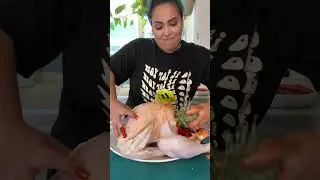turkey stuffed with a full size Pineapple!