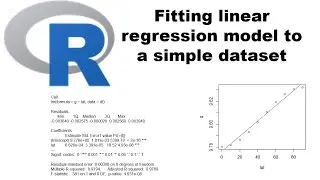 Fitting linear regression model and prediction in R programming