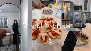 NYC Vlog | Hosting Dinner | Airbnb Deck UPDATE  | I started 75 Hard | I Started a Podcast ??