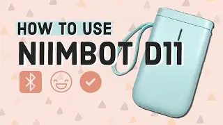 NIIMBOT D11 Thermal Label Printer Unboxing Setup 🖨️ Beginner How-to Tutorial Organization Tool