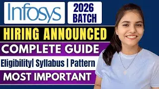 Infosys Hiring Announced | Infosys Hiring 2026 Batch | How to Prepare for Infosys System Engineer