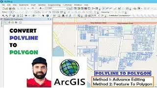 ArcMap Convert Polylines to Polygons, Two easy methods