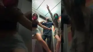 Hot denim upskirt tiktok challenge elevator