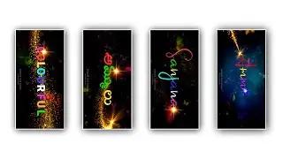 Trending Colourful Name Art video editing in Alight Motion | colourful text animation