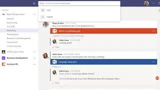 Use the MS Teams Command Box