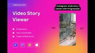 FlutterFlow Story Viewer Widget 🔥📺 Video Stories with Progressbar
