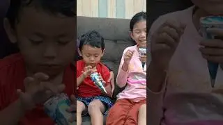 pala benjol makan eskrim