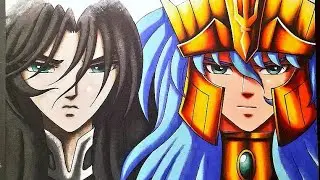 Drawing Zeus, Hades & Poseidon - Saint Seiya.