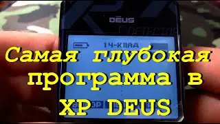 The deepest program for XP Deus. My settings for digging.